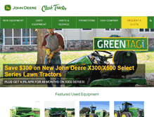 Tablet Screenshot of clarktractor.com